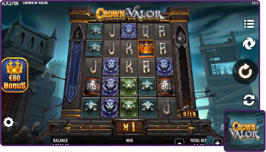 Crown of Valor Slot Free demo play
